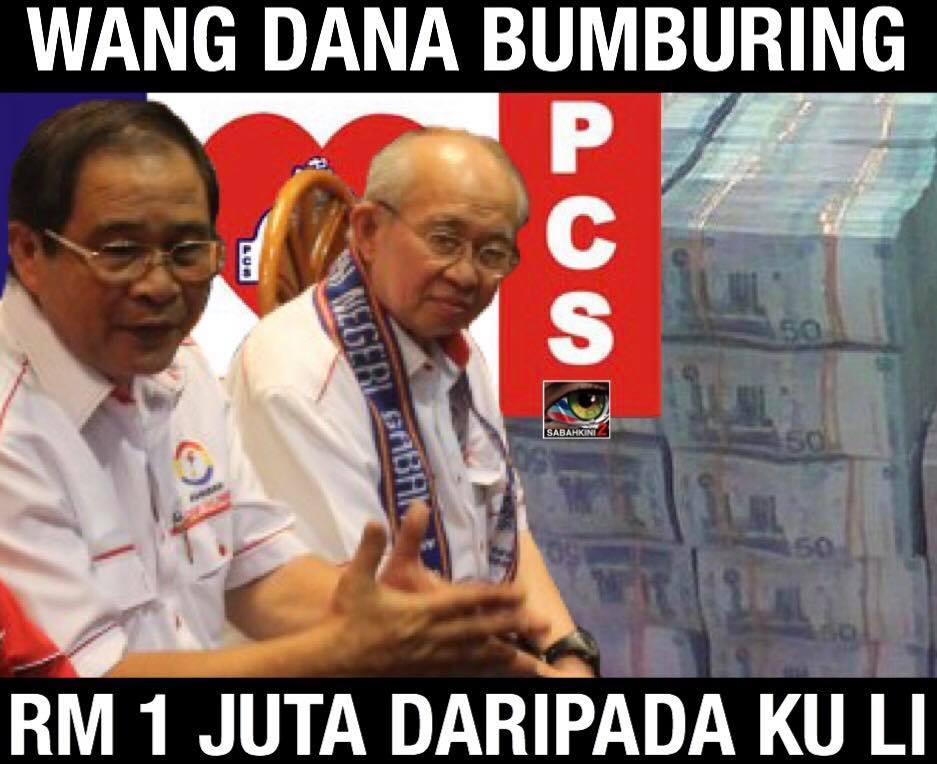 Wilfred Bumburing  PCS pernah terima wang RM 1 juta daripada Ku Li