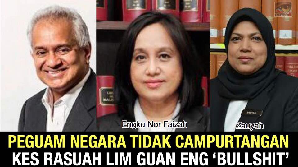 Peguam Negara tidak campurtangan kes rasuah Lim Guan Eng 'Bullshit'!