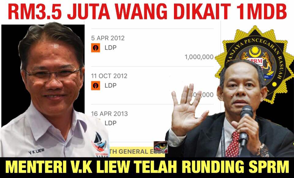 VK Liew nafi ‘curi’ wang LDP dikait 1MDB dan sudah berunding SPRM