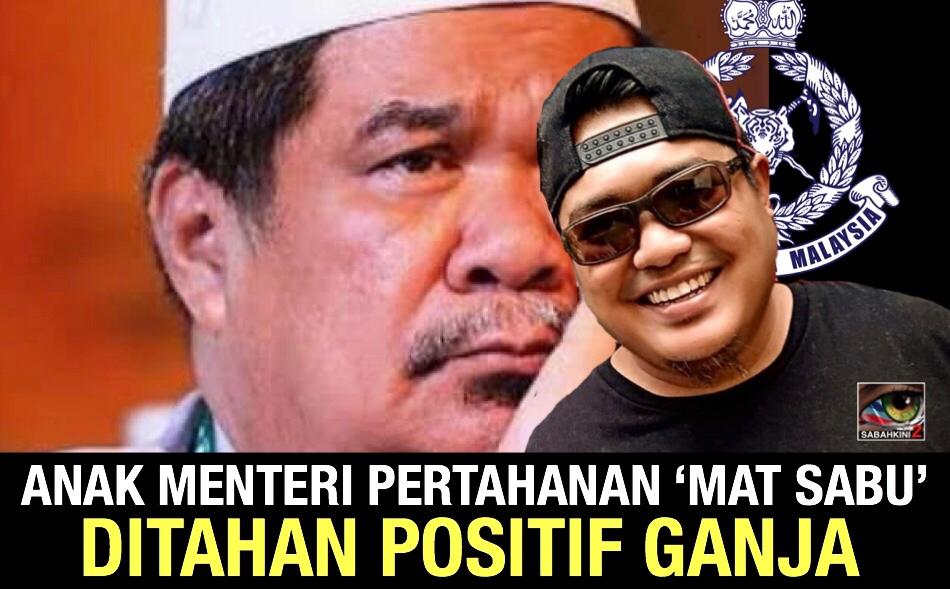Saiful Islam anak Menteri Pertahanan 'Mat Sabu' ditahan positif ganja