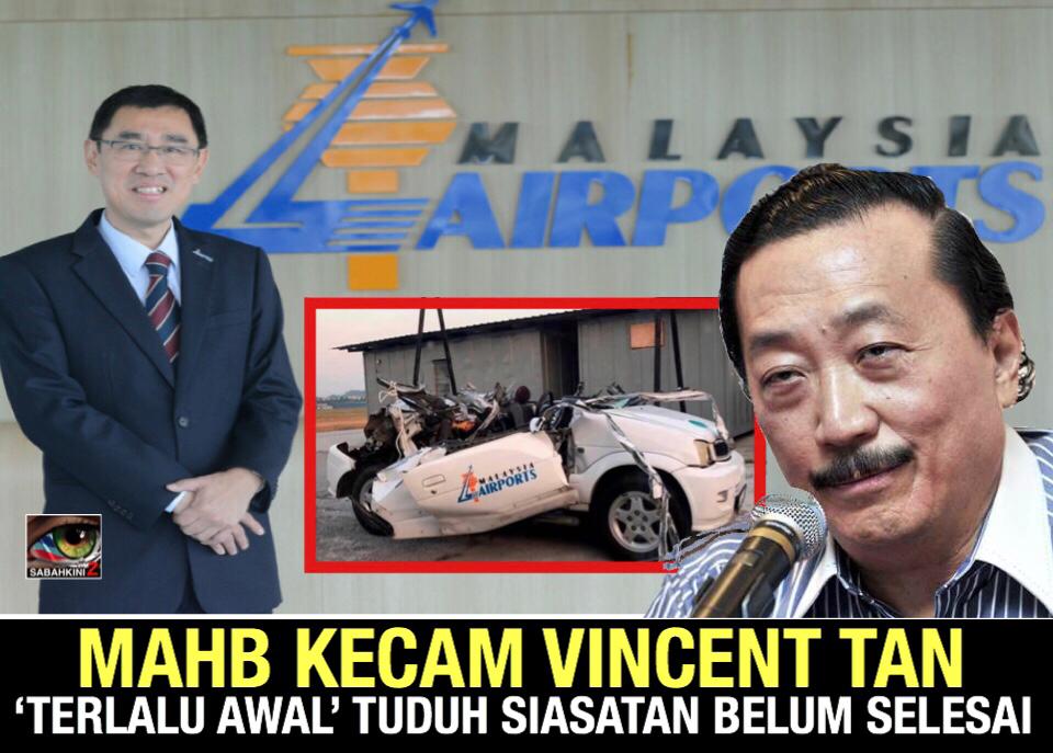 Punca Kemalangan: MAHB kecam Tan Sri Vincent Tan buat 'tuduhan awal'