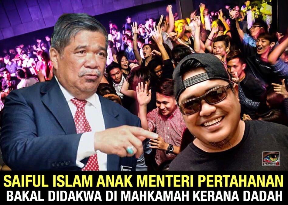 Saiful Islam anak Menteri Pertahanan bakal didakwa di mahkamah kerana dadah