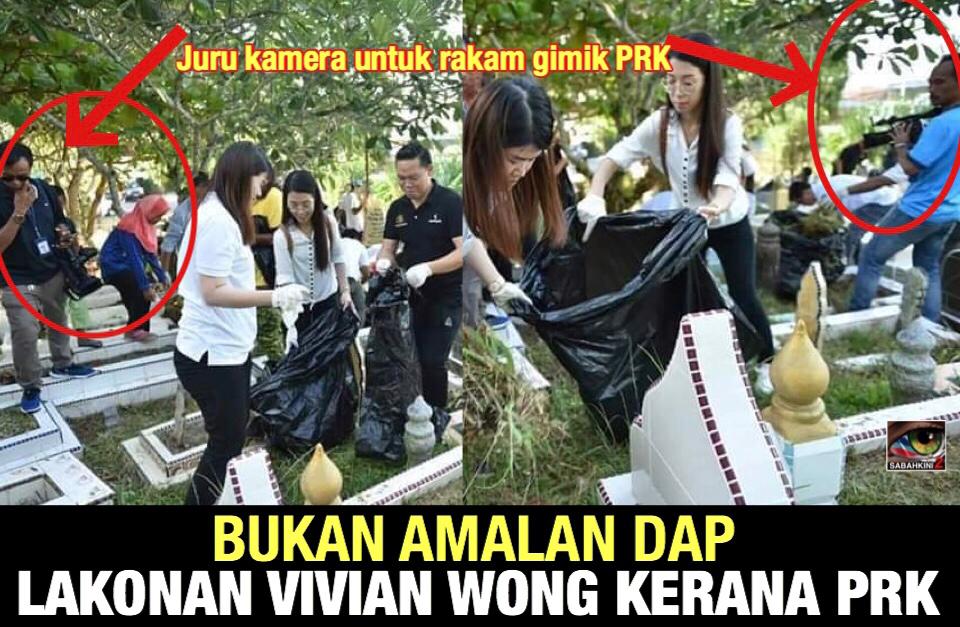  Vivian dan DAP mengaku bersih kubur orang Islam bukan amalan tetapi gimik PRK Sandakan