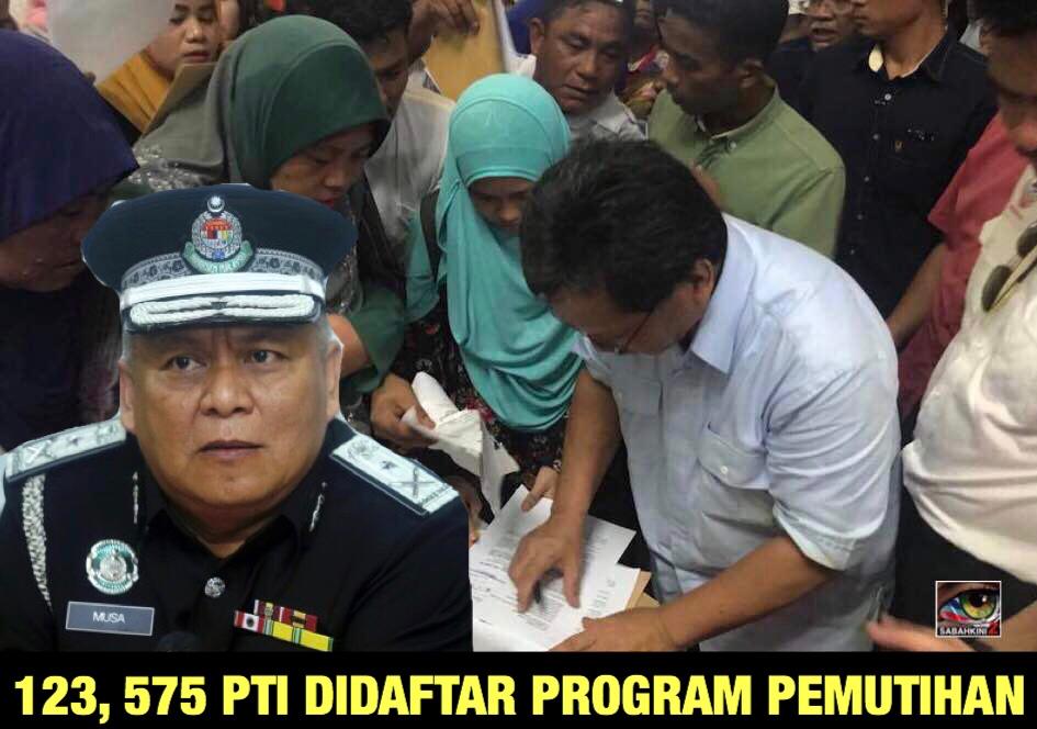 123,575 PTI bersama keluarga didaftar Program Pemutihan di Sabah