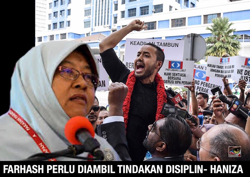 Tuduh Azmin, Farhash perlu dikenakan tindakan disiplin- Haniza Ketua Wanita PKR
