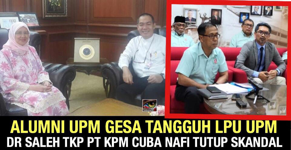 Alumni UPM minta tangguh LPU UPM, Dr Saleh TKP cuba nafi tutup skandal
