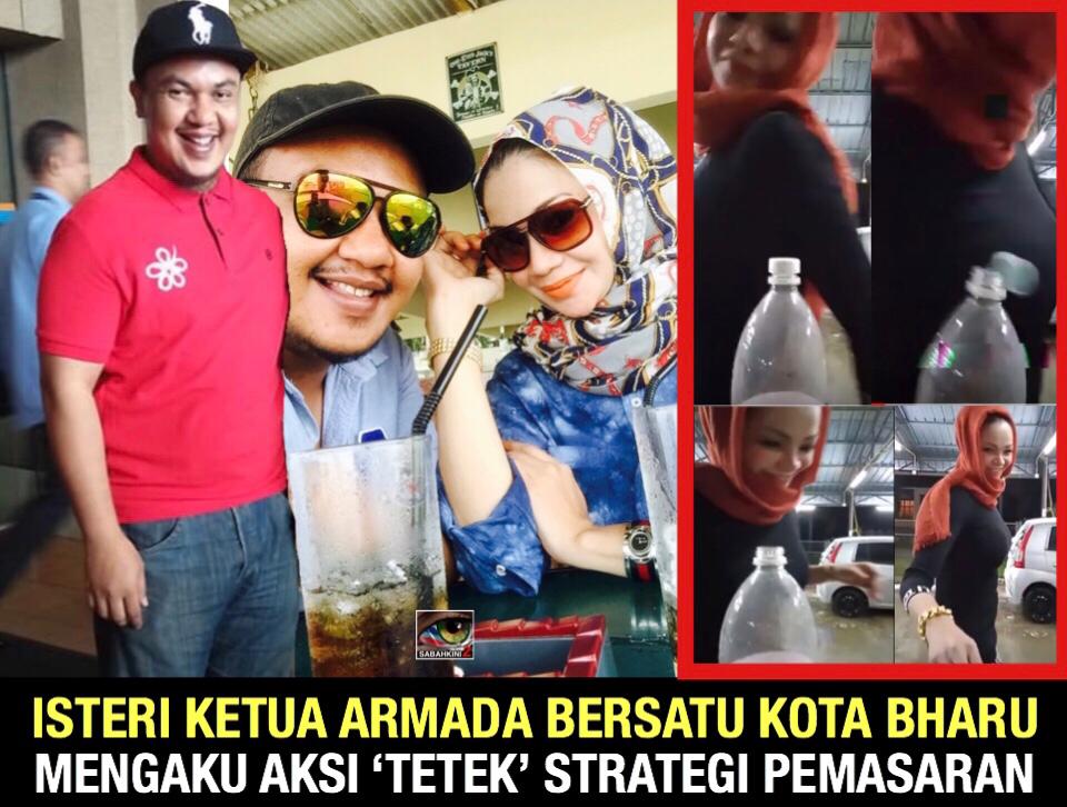Isteri Ketua Armada Kota Bharu mengaku aksi 'tetek' ‘bottle cap challenge’ strategi pemasaran