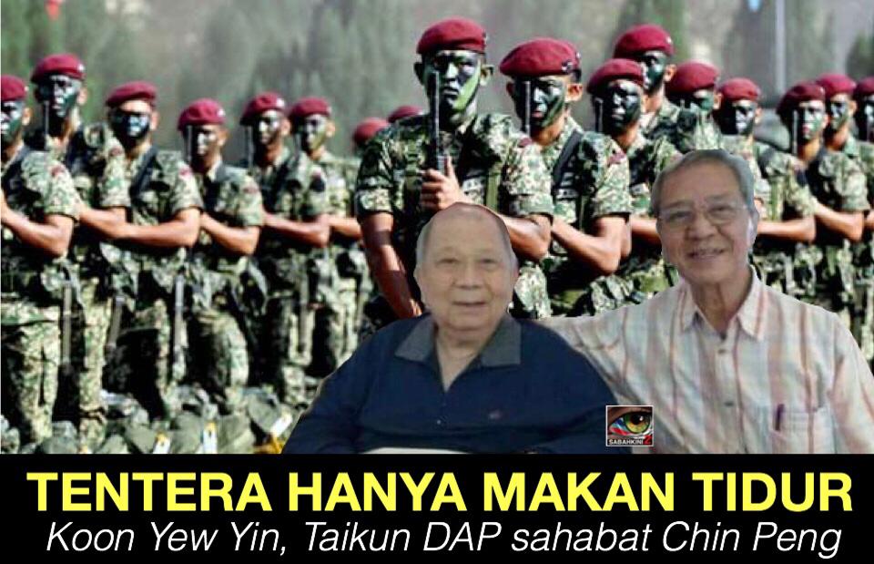 Taikun DAP sahabat Chin Peng hina tentera hanya ‘makan tidur’ patut hantar kerja FELDA