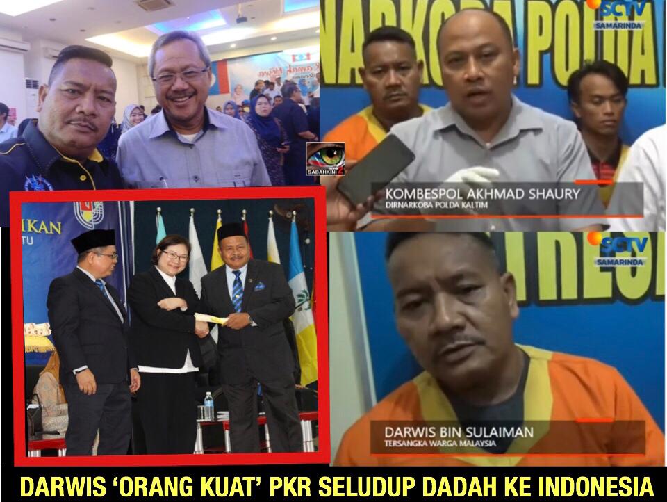 [VIDEO] Darwis Suleiman 'Orang Kuat' PKR ditahan di Indonesia seludup 6kg syabu