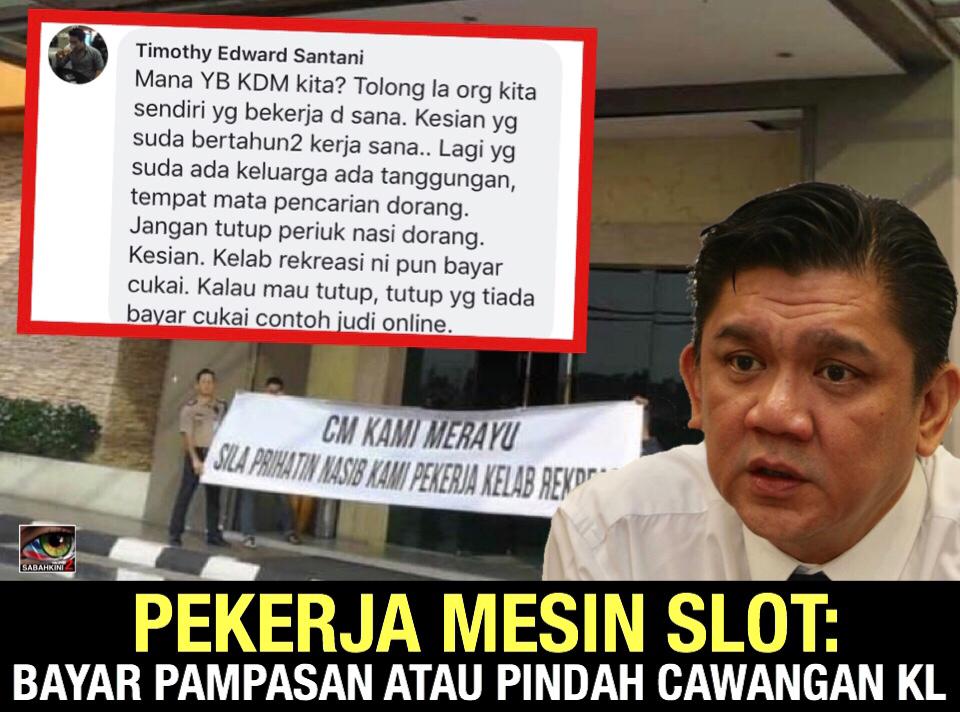 Pekerja mesin slot tak perlu berhenti, bayar pampasan atau pindah cawangan kelab di KL kata Pembantu Menteri