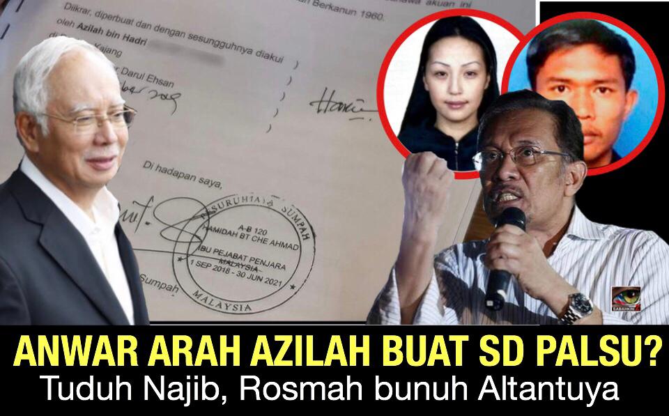 (VIDEO) Anwar arah Azilah buat pengakuan bersumpah palsu tuduh Najib, Rosmah bunuh Altantuya- Bekas Peguam 
