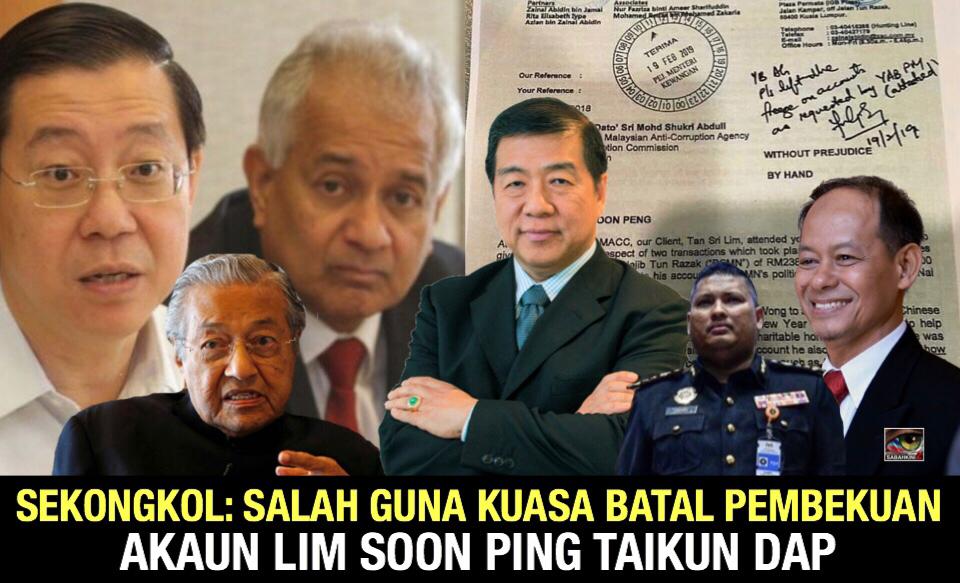 Terbukti Lim Guan Eng,Dr M salah guna kuasa arah Tommy Thomas, Shukri SPRM batal beku akaun Taikun DAP