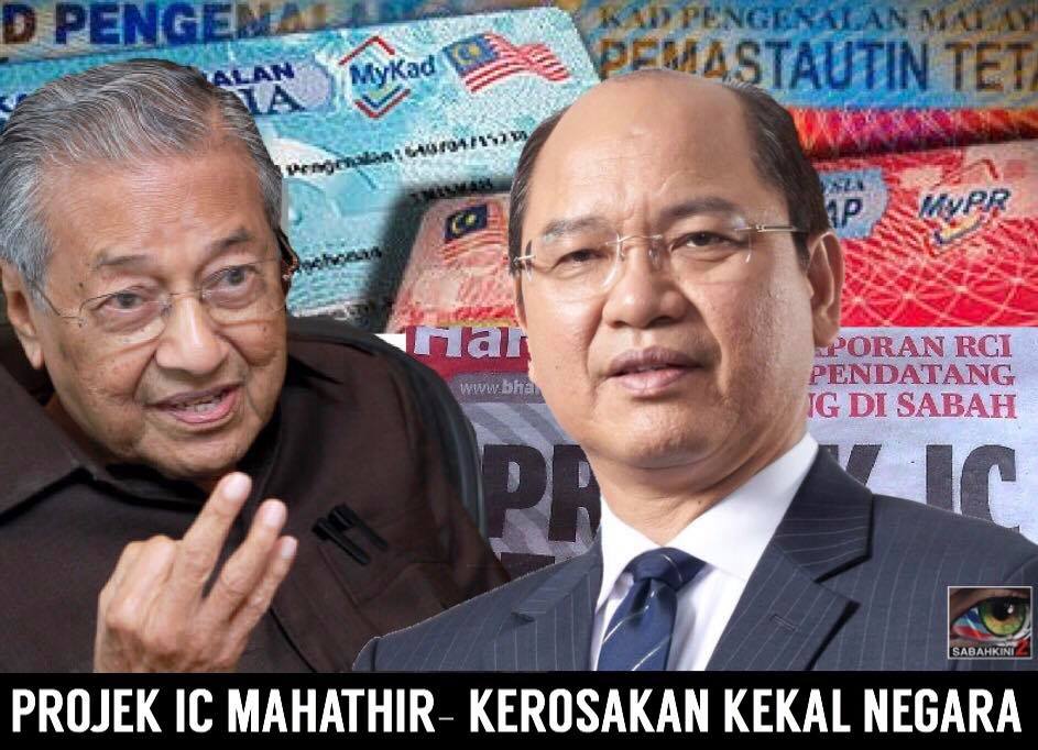 Sabah tidak akan lupa Projek IC Mahathir- Madius Tangau UPKO