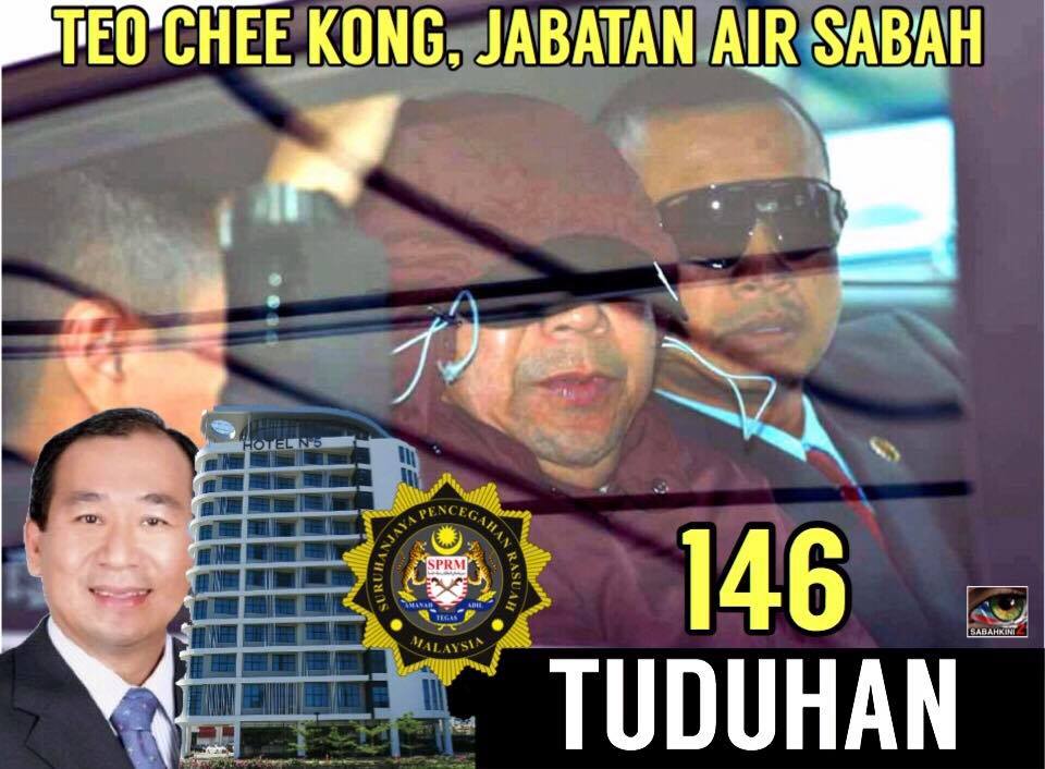 Skandal Air: Teo Chee Kong didakwa 146 tuduhan rasuah dan miliki lebih RM30 juta