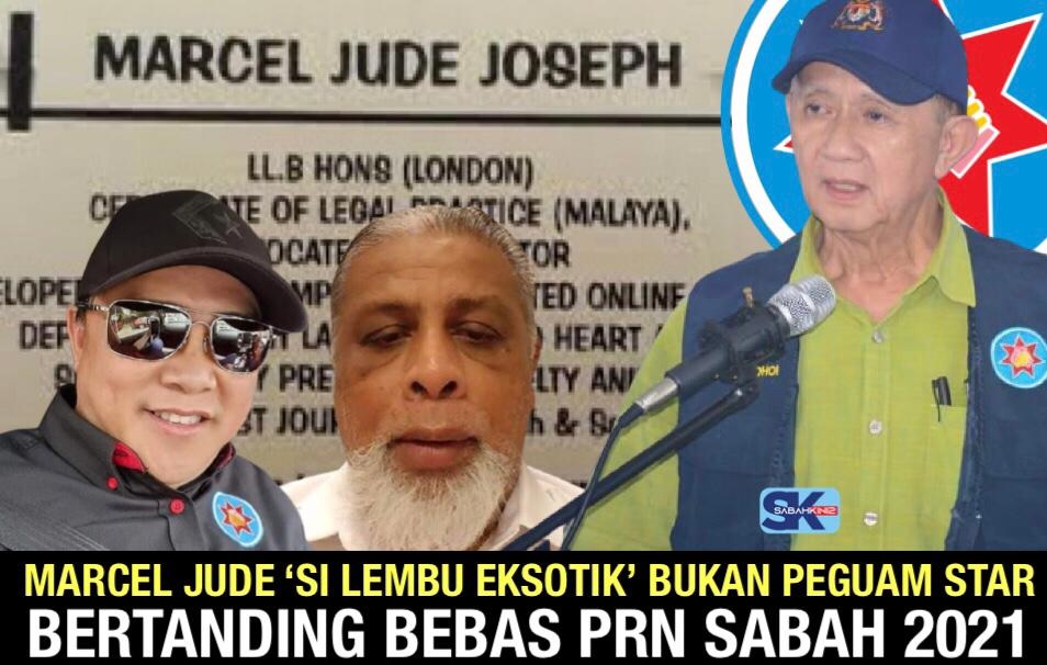 Marcel Jude ‘Si Lembu Eksotik’ bukan Peguam STAR, bertanding BEBAS pada PRN Sabah 2020