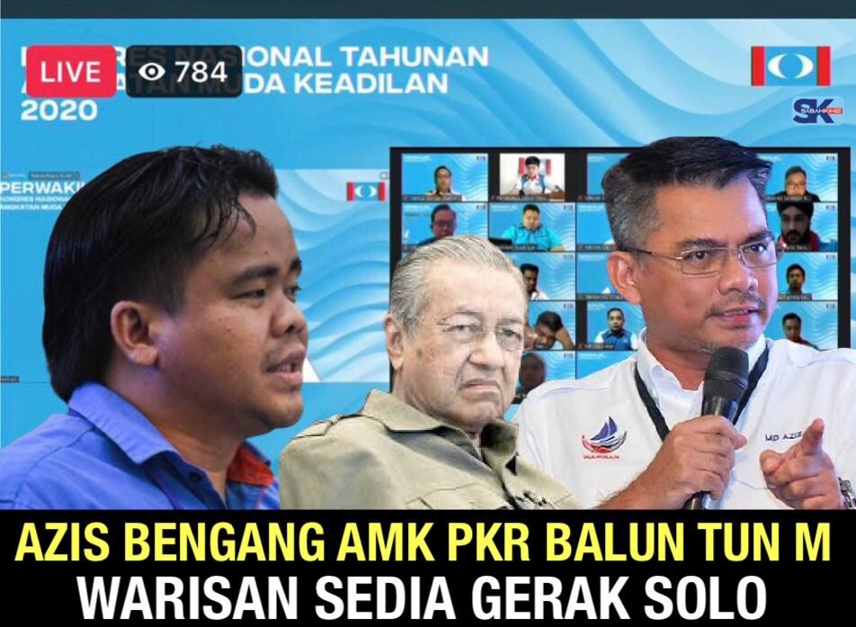 Azis Jamman bengang AMK PKR balun Tun Dr Mahathir, Warisan sedia gerak solo