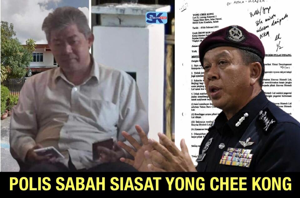 Polis Sabah siasat Yong Chee Kong syarikat 'scam' Hong Kong