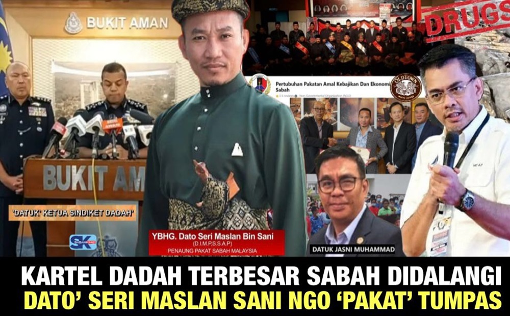 Dato' Seri Maslan Sani UPIK Dalang Kartel Dadah Sabah ditangkap