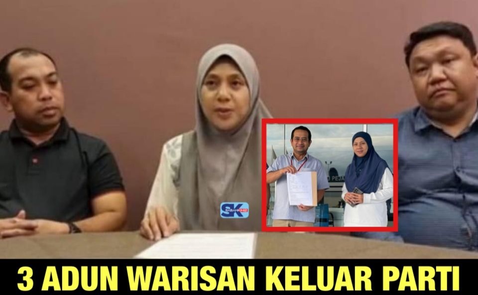 [VIDEO] Lapor Sabahkini2 fitnah, hari ini 3 Adun Warisan diketuai Norazlinah keluar parti
