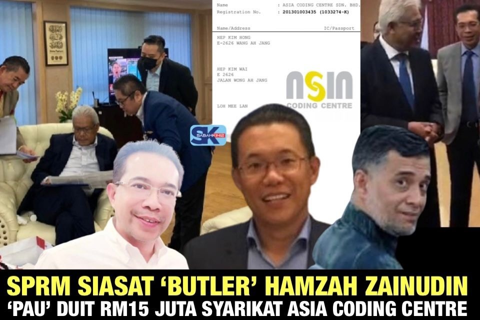 SPRM Siasat “Butler” Hamzah Zainudin “Pau” duit RM15 juta Syarikat Asia Coding Centre