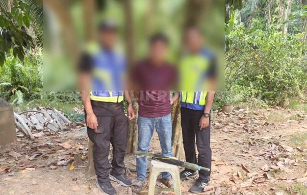 Polis tahan lelaki warga asing, rampas senapang angin buatan sendiri 